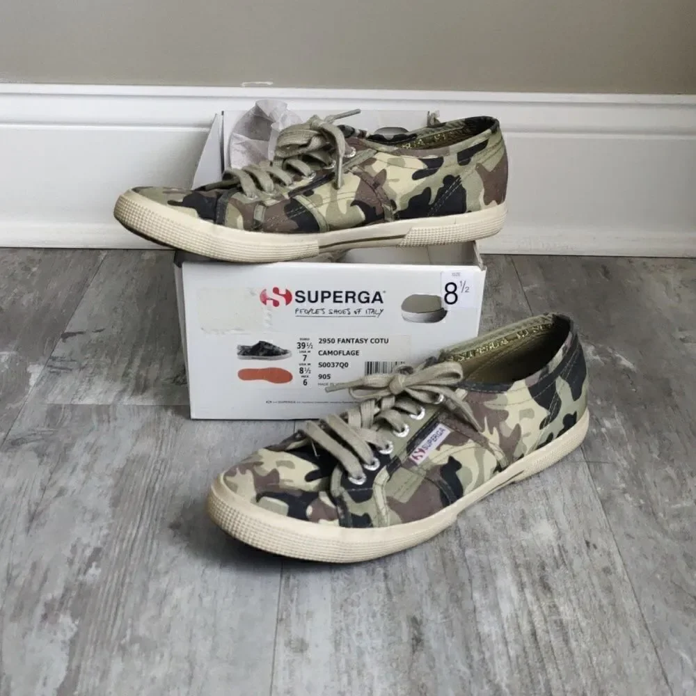 Superga camo sneakers